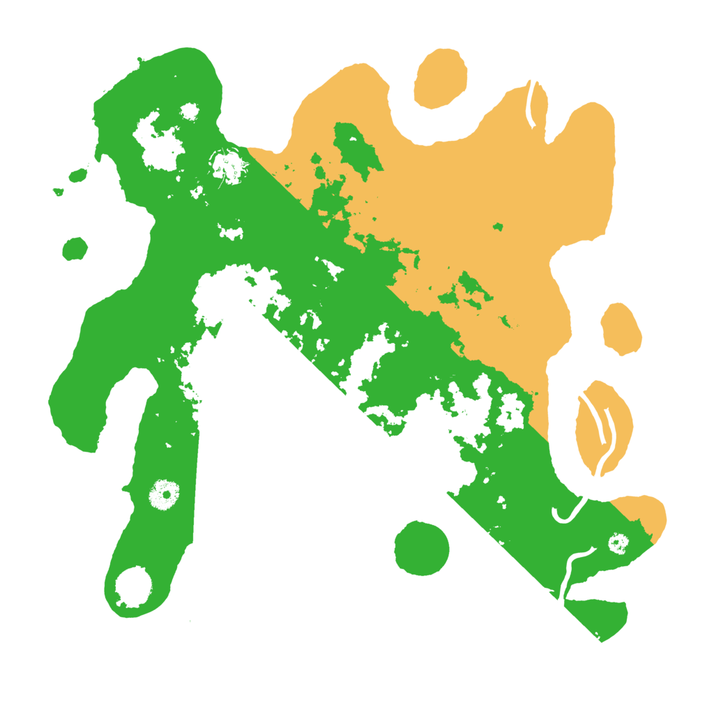 Biome Rust Map: Procedural Map, Size: 3600, Seed: 521