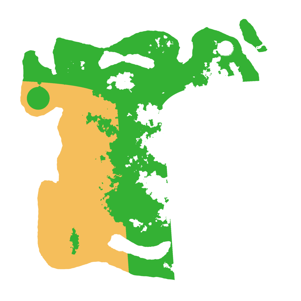 Biome Rust Map: Barren, Size: 3500, Seed: 791495991