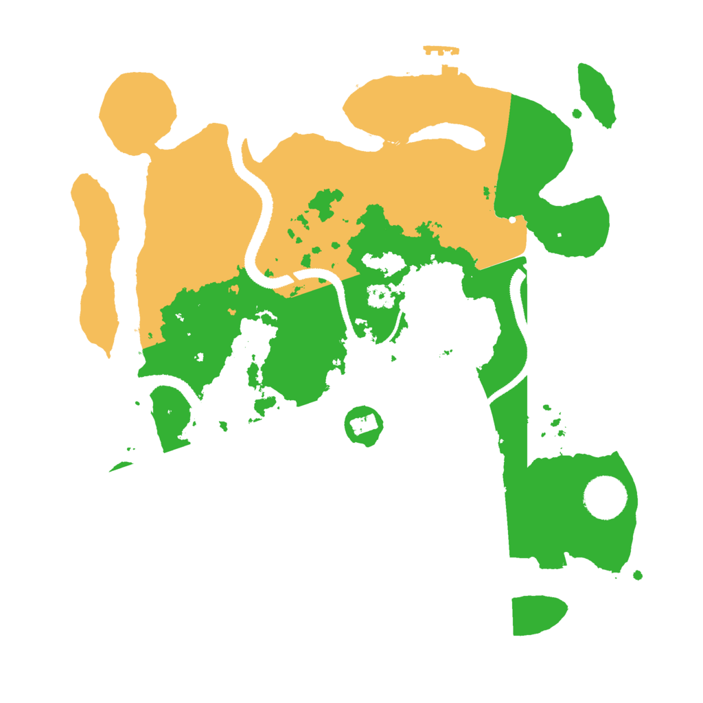Biome Rust Map: Procedural Map, Size: 3000, Seed: 666070841