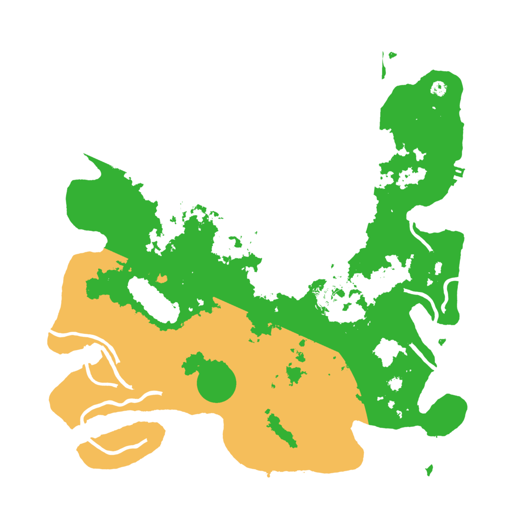 Biome Rust Map: Procedural Map, Size: 3500, Seed: 1096936707
