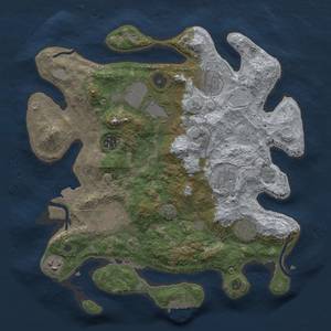 Thumbnail Rust Map: Procedural Map, Size: 3500, Seed: 478720102, 14 Monuments