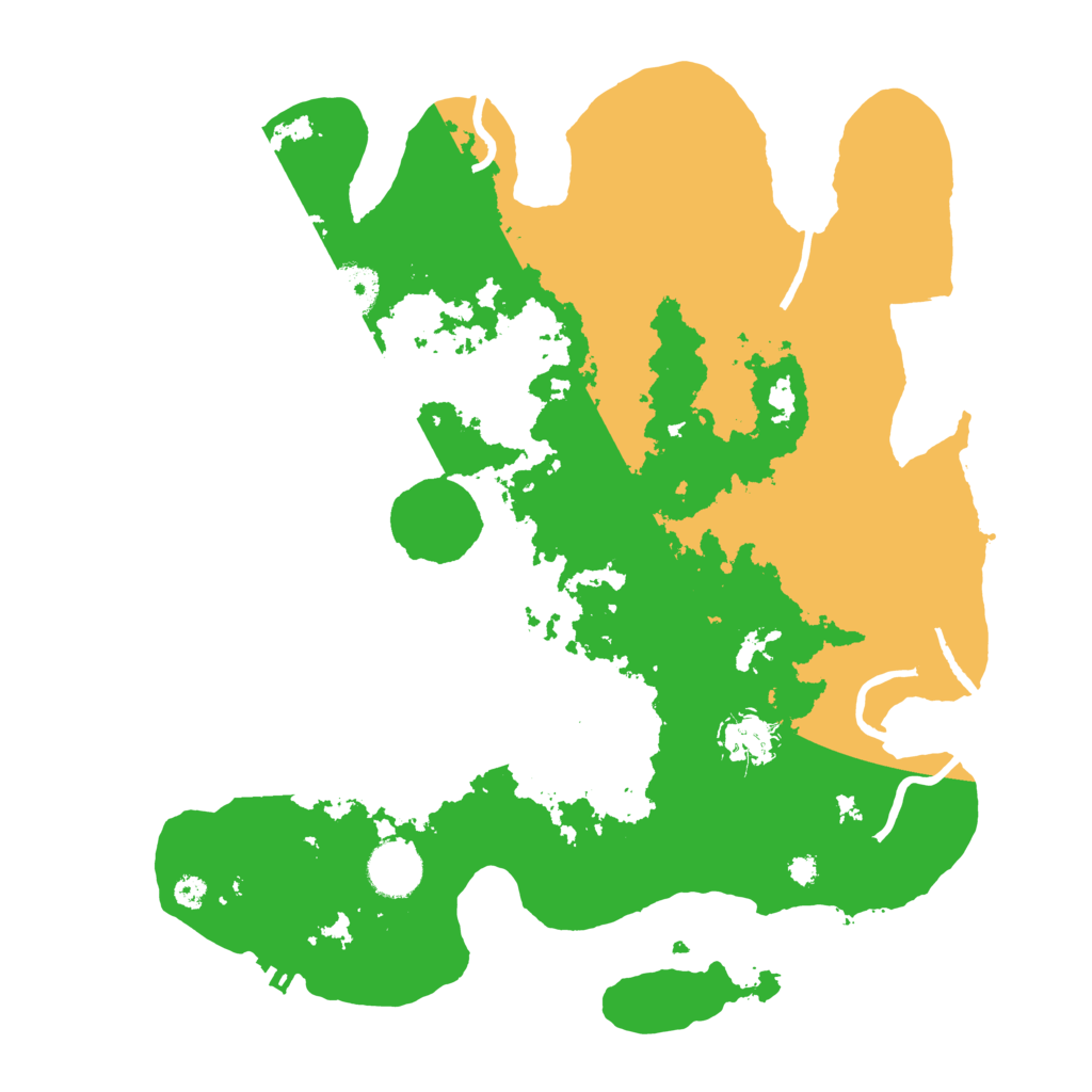 Biome Rust Map: Procedural Map, Size: 3500, Seed: 894521