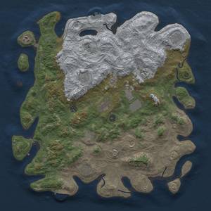 Thumbnail Rust Map: Procedural Map, Size: 4500, Seed: 1873698920, 19 Monuments