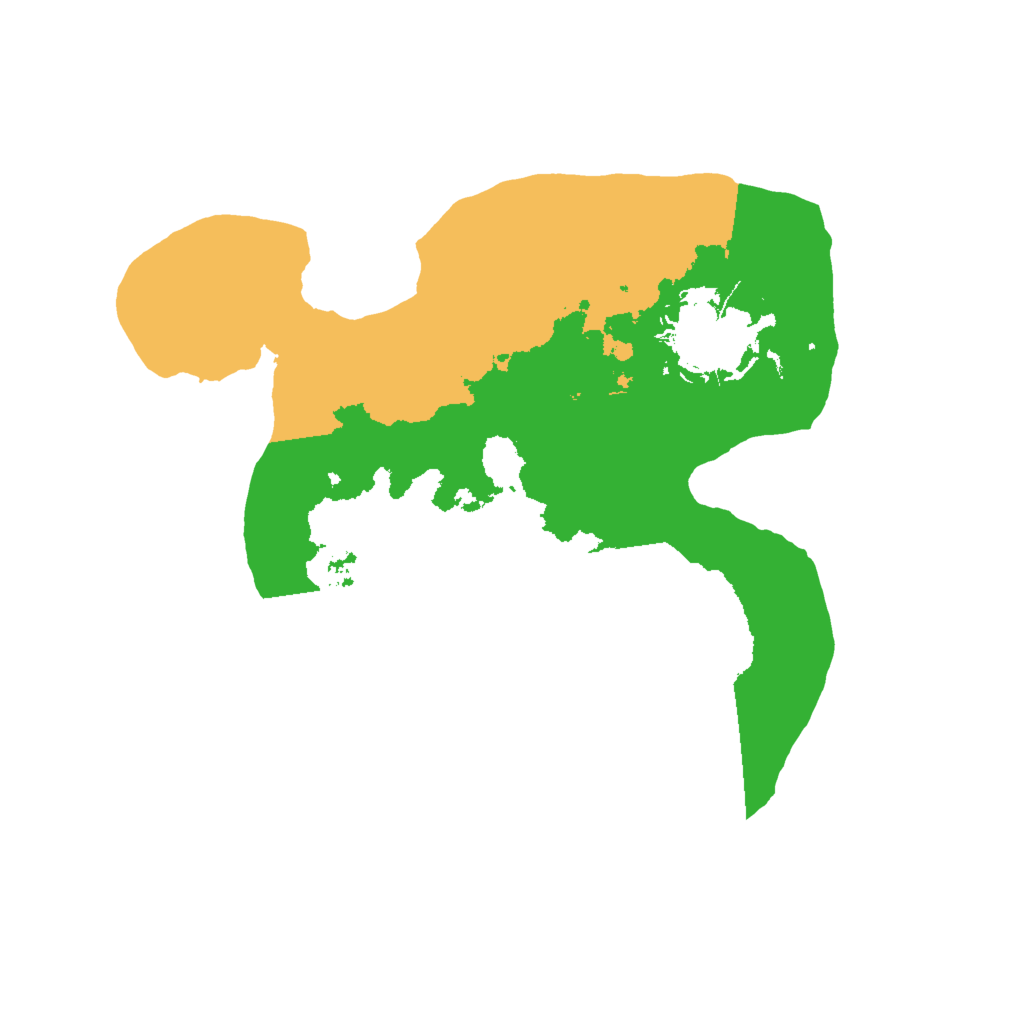 Biome Rust Map: Barren, Size: 2000, Seed: 7250645