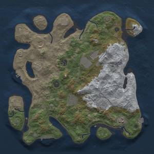 Thumbnail Rust Map: Procedural Map, Size: 3500, Seed: 2038144536, 15 Monuments