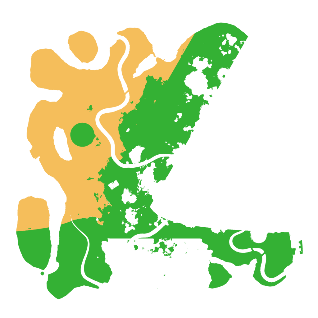 Biome Rust Map: Procedural Map, Size: 3500, Seed: 2038144536