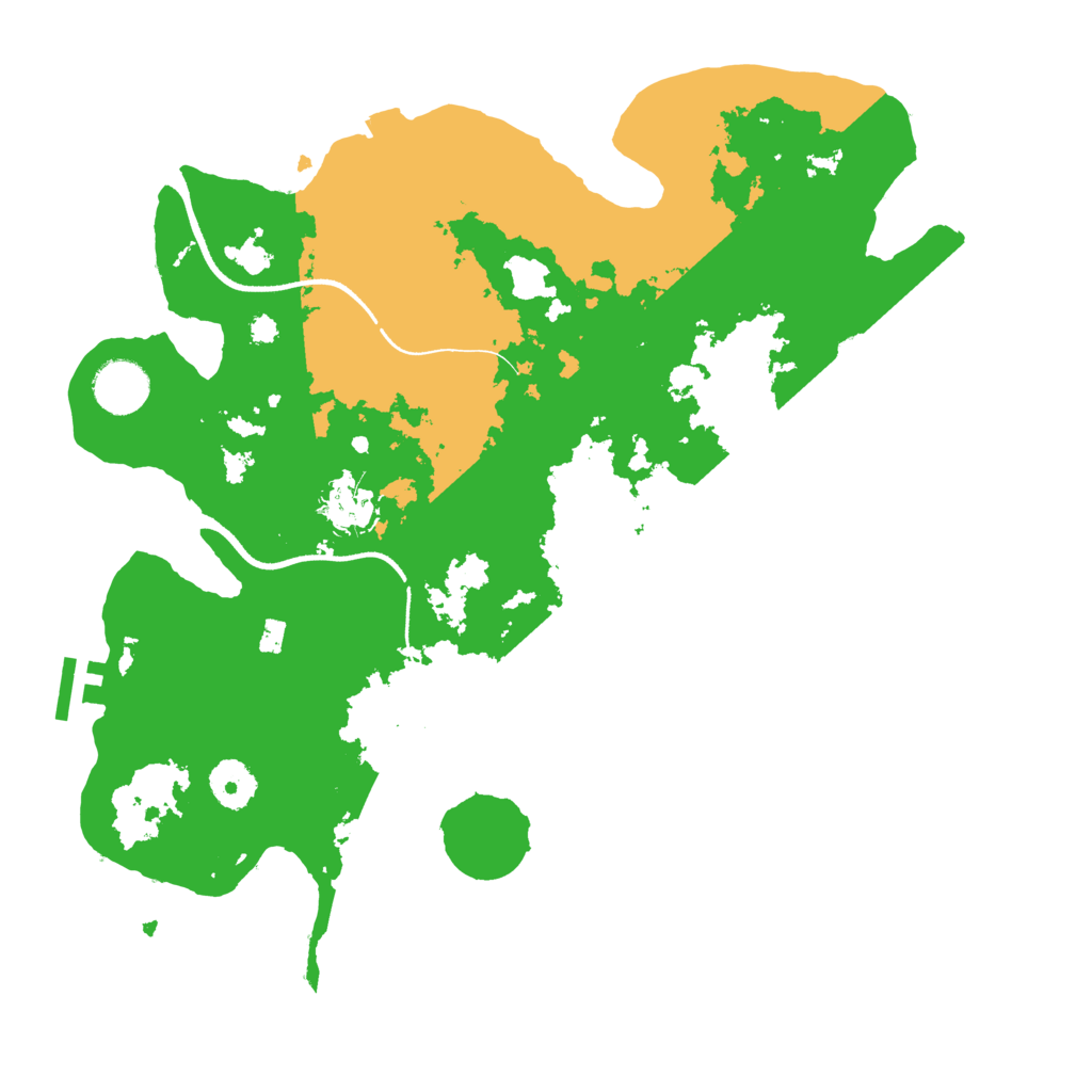 Biome Rust Map: Procedural Map, Size: 3500, Seed: 871290284