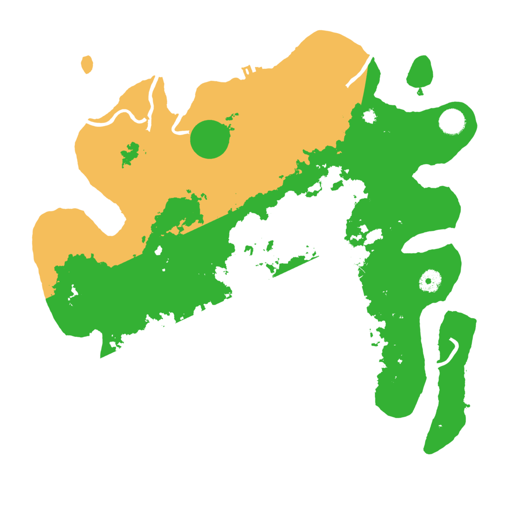 Biome Rust Map: Procedural Map, Size: 3500, Seed: 199285