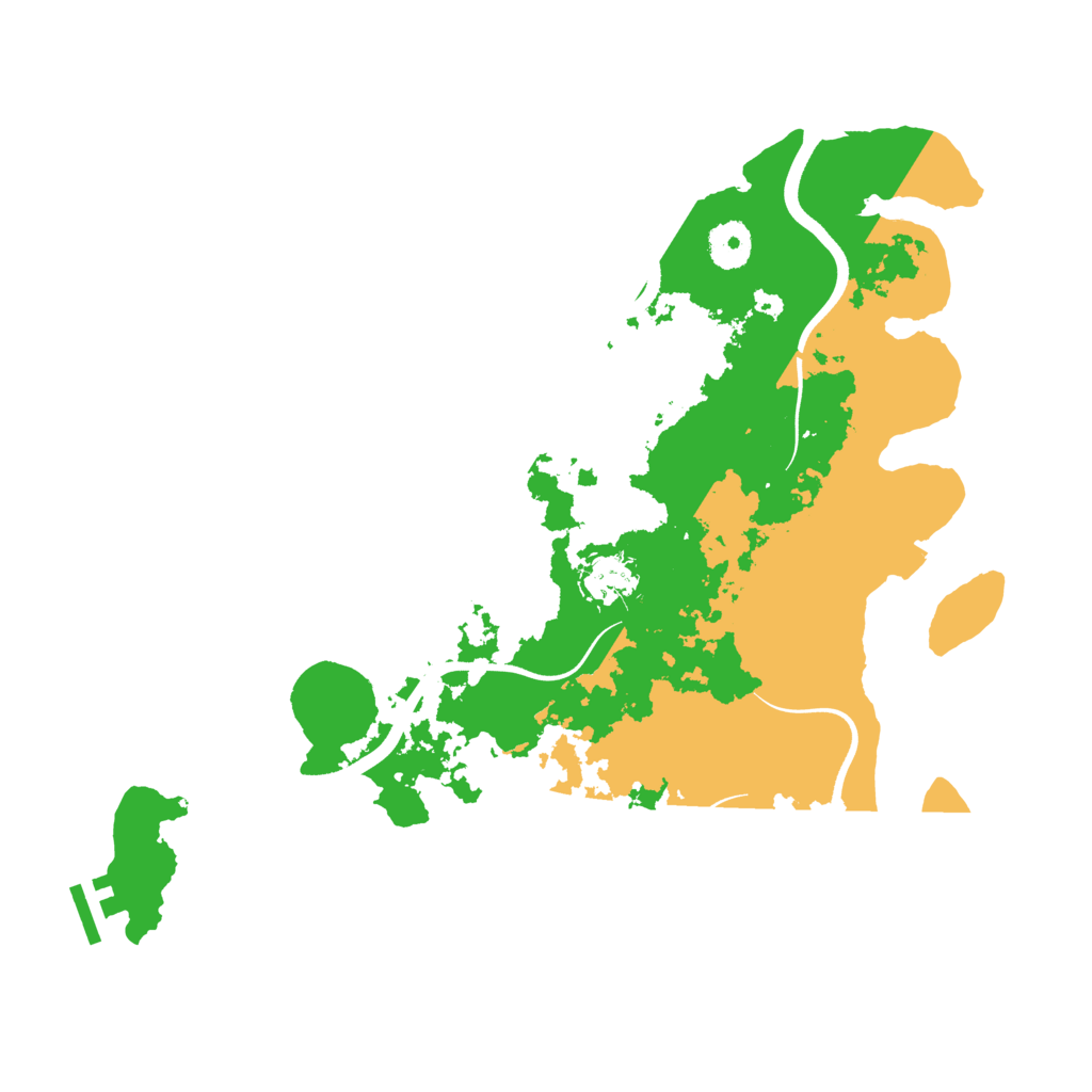 Biome Rust Map: Procedural Map, Size: 3600, Seed: 12706