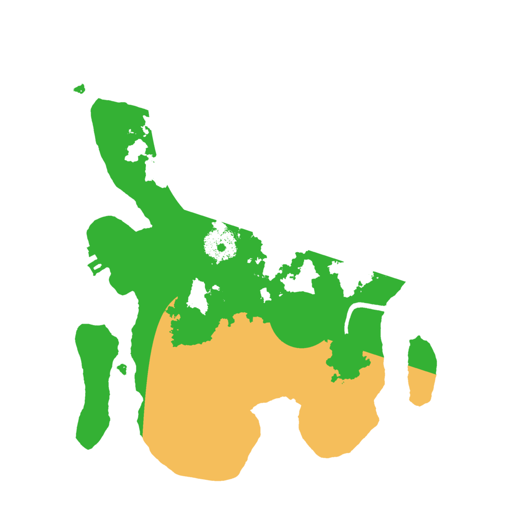 Biome Rust Map: Procedural Map, Size: 2500, Seed: 666111