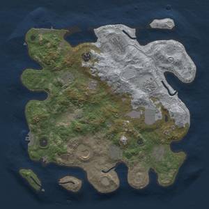 Thumbnail Rust Map: Procedural Map, Size: 3500, Seed: 565829886, 17 Monuments