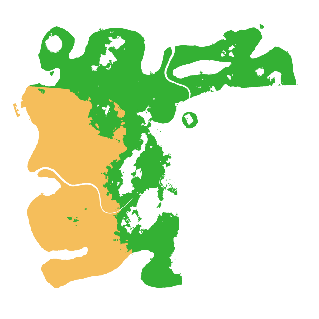 Biome Rust Map: Procedural Map, Size: 3500, Seed: 832315037