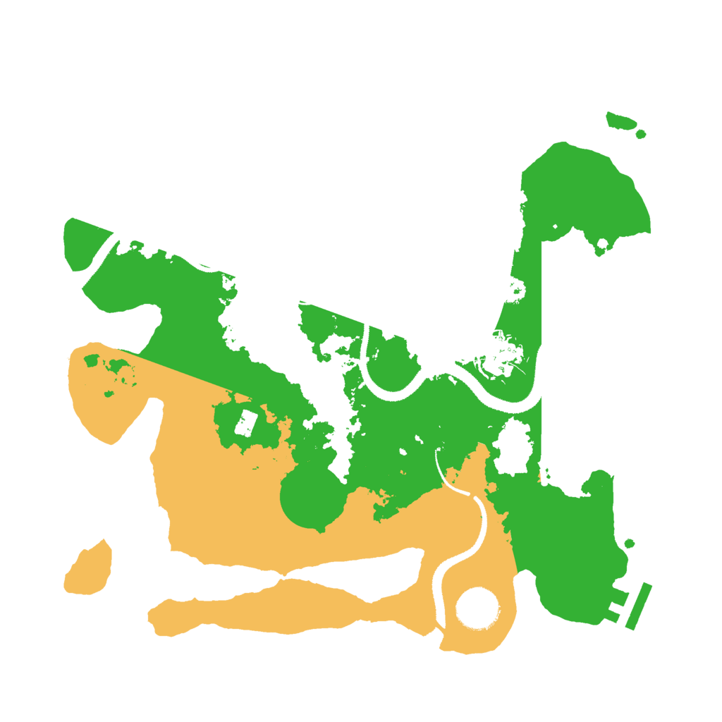 Biome Rust Map: Procedural Map, Size: 3000, Seed: 1623367