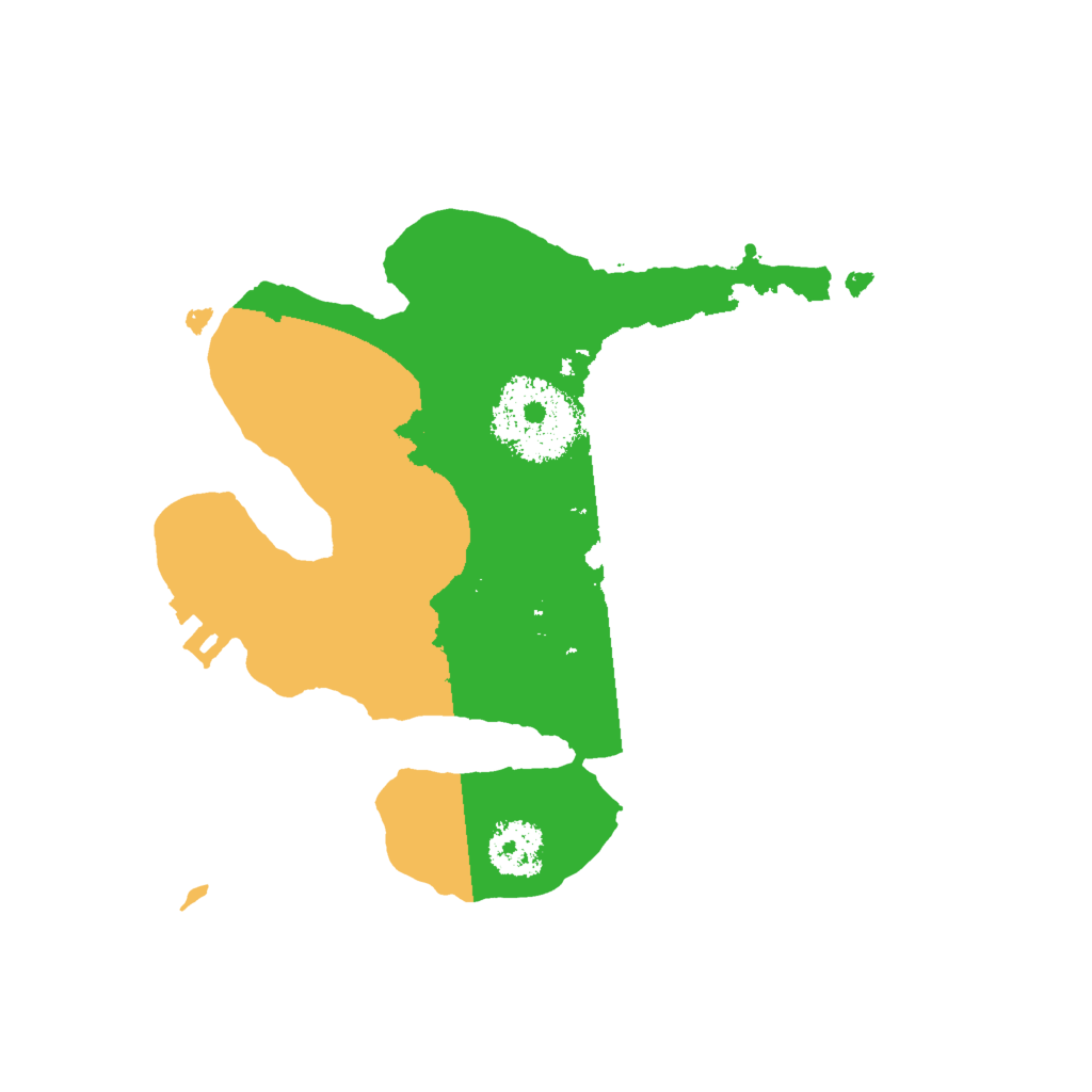 Biome Rust Map: Procedural Map, Size: 2000, Seed: 4890021