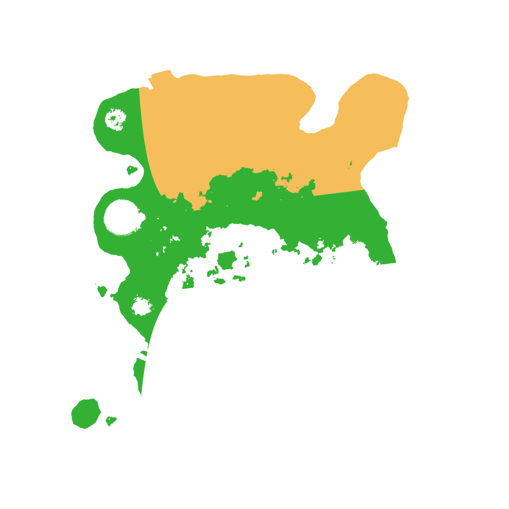 Biome Rust Map: Procedural Map, Size: 2500, Seed: 2038073753