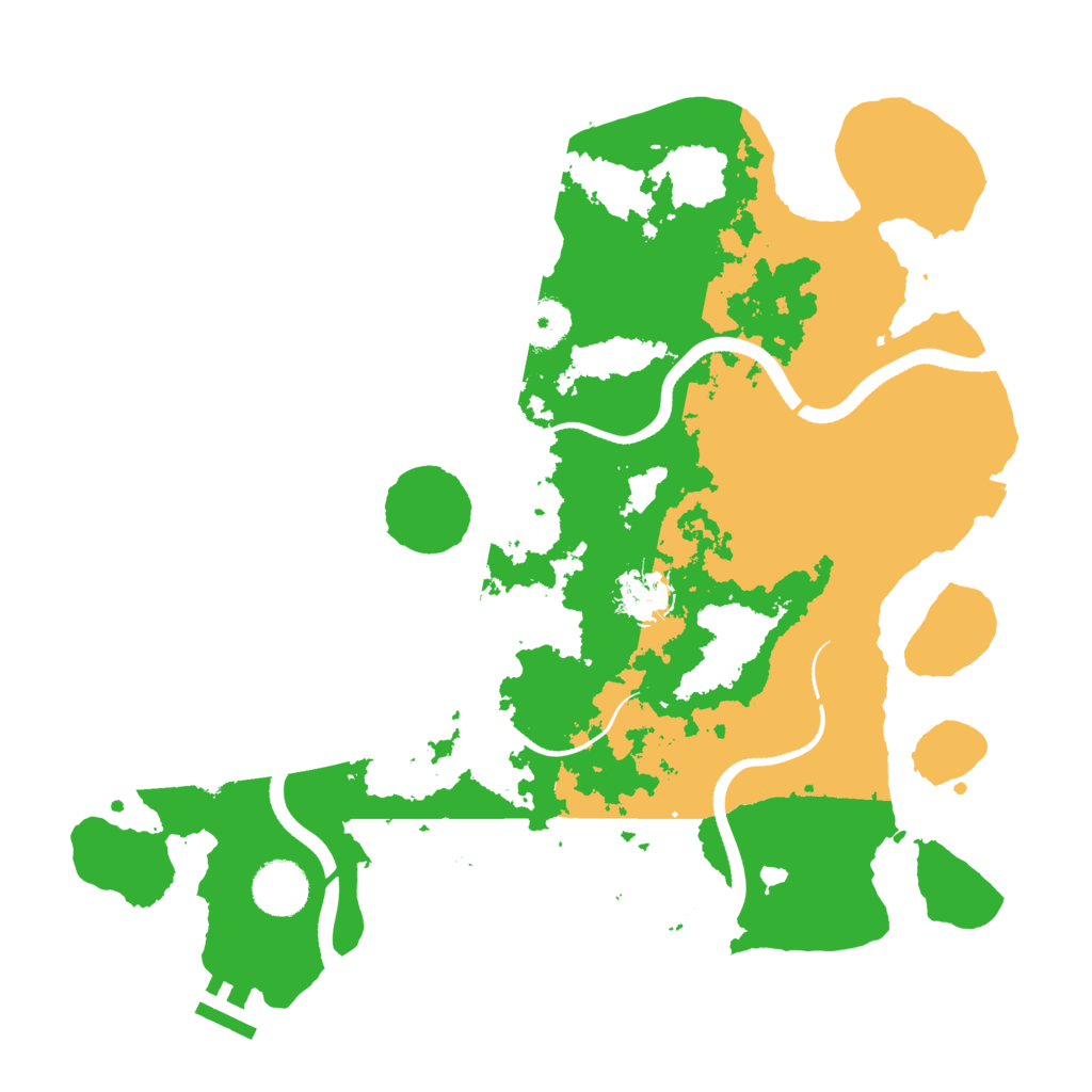 Biome Rust Map: Procedural Map, Size: 3500, Seed: 1345113585
