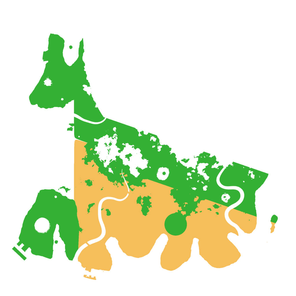 Biome Rust Map: Procedural Map, Size: 3500, Seed: 2059314455