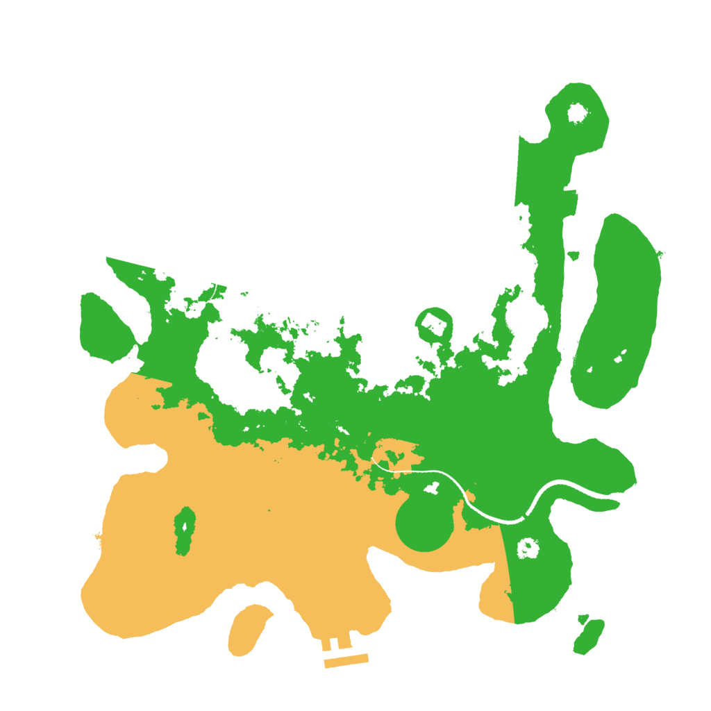 Biome Rust Map: Procedural Map, Size: 3250, Seed: 801106056