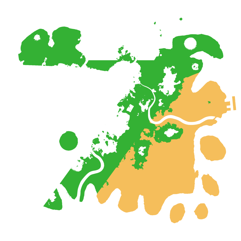 Biome Rust Map: Procedural Map, Size: 3500, Seed: 606786