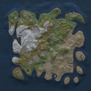 Thumbnail Rust Map: Procedural Map, Size: 3500, Seed: 606786, 15 Monuments