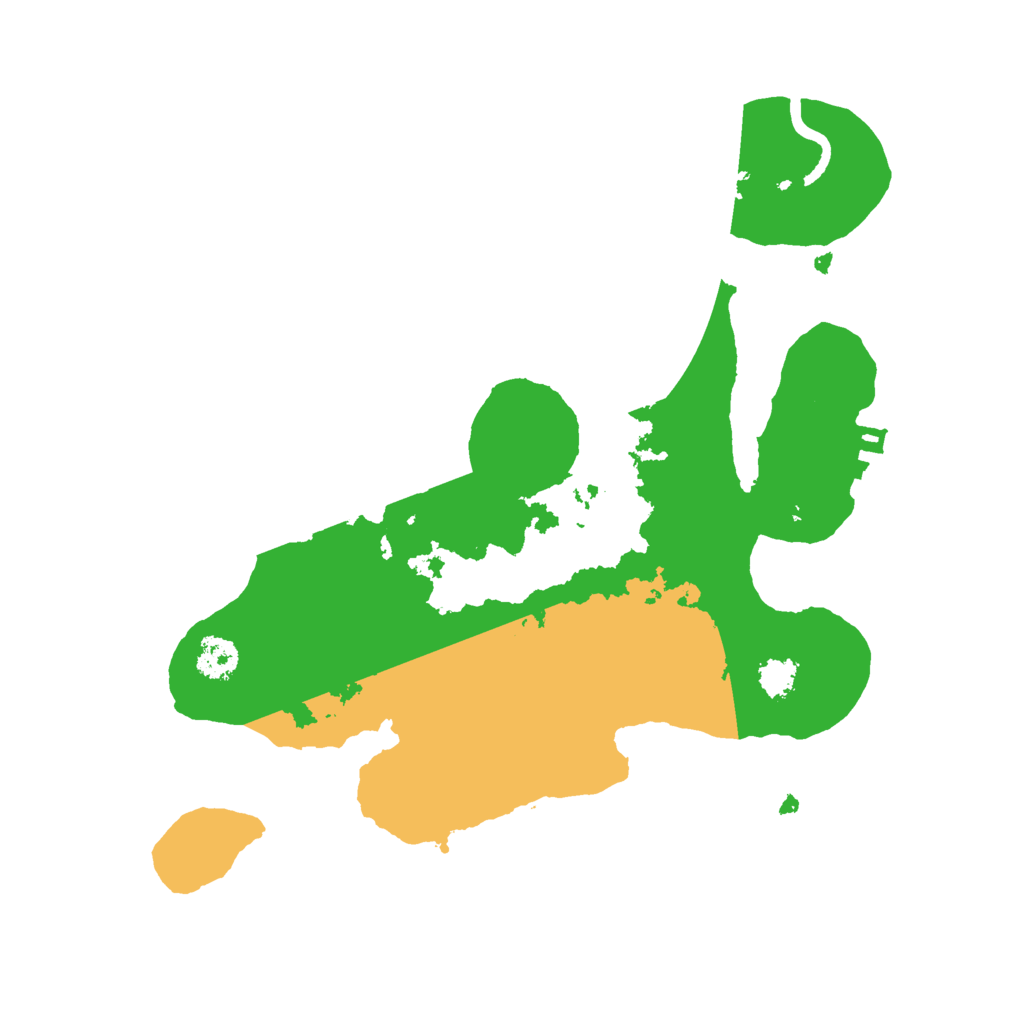 Biome Rust Map: Procedural Map, Size: 2500, Seed: 132672963