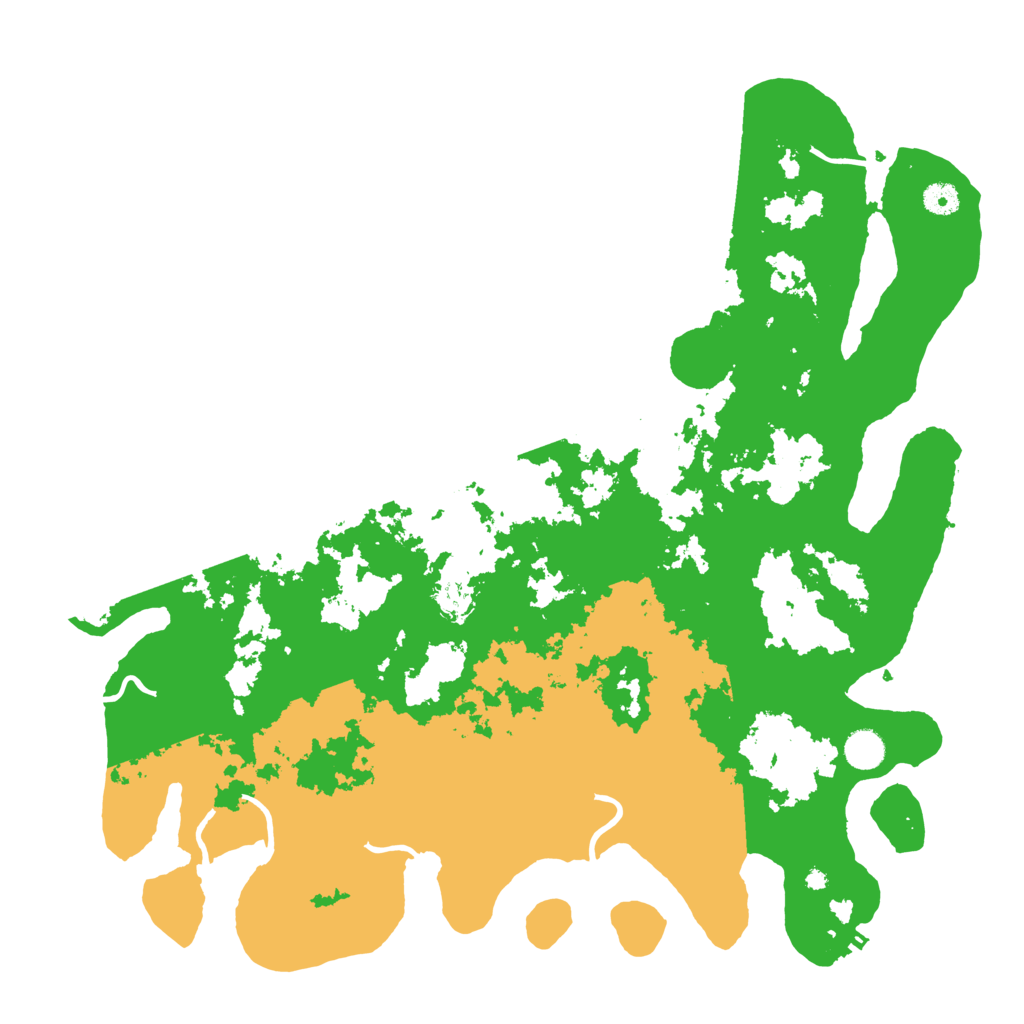 Biome Rust Map: Procedural Map, Size: 4500, Seed: 72270050