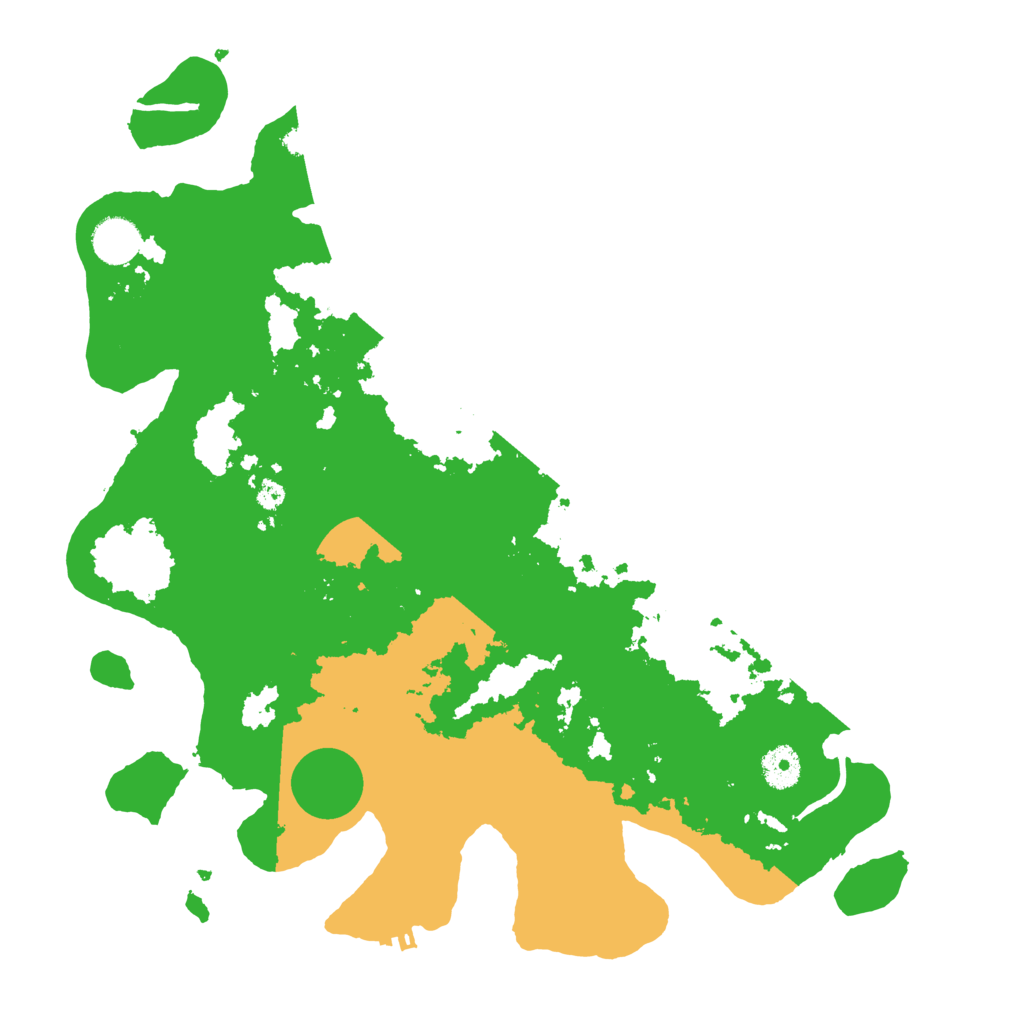 Biome Rust Map: Procedural Map, Size: 3800, Seed: 37253057