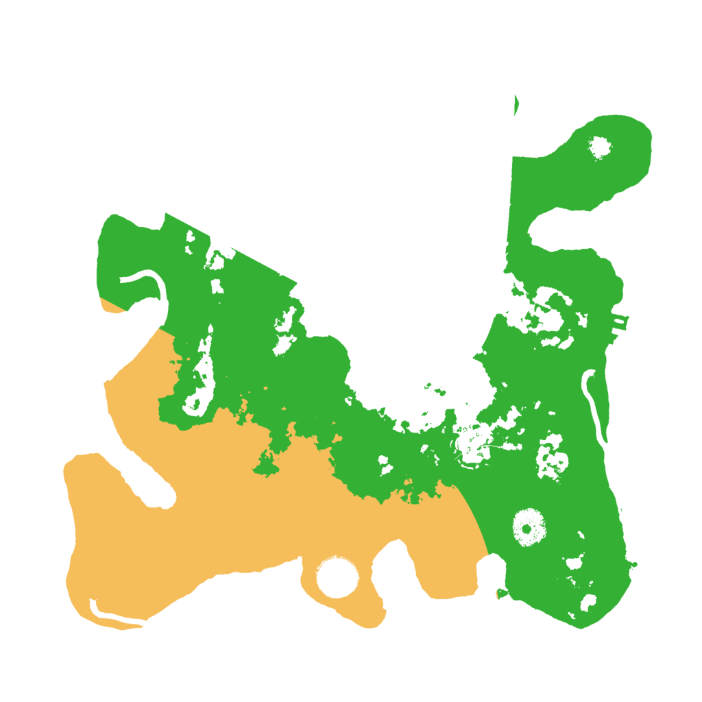 Biome Rust Map: Procedural Map, Size: 3000, Seed: 25200