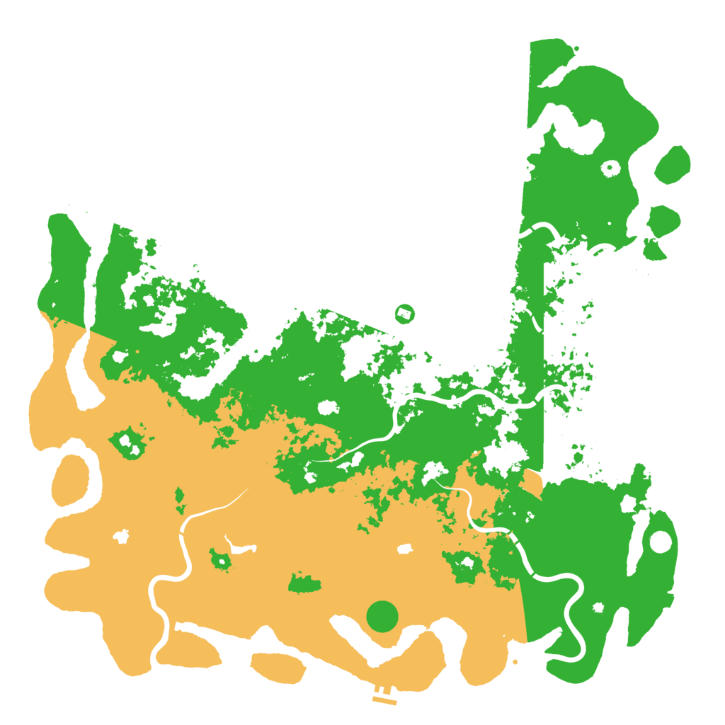 Biome Rust Map: Procedural Map, Size: 6000, Seed: 78389724