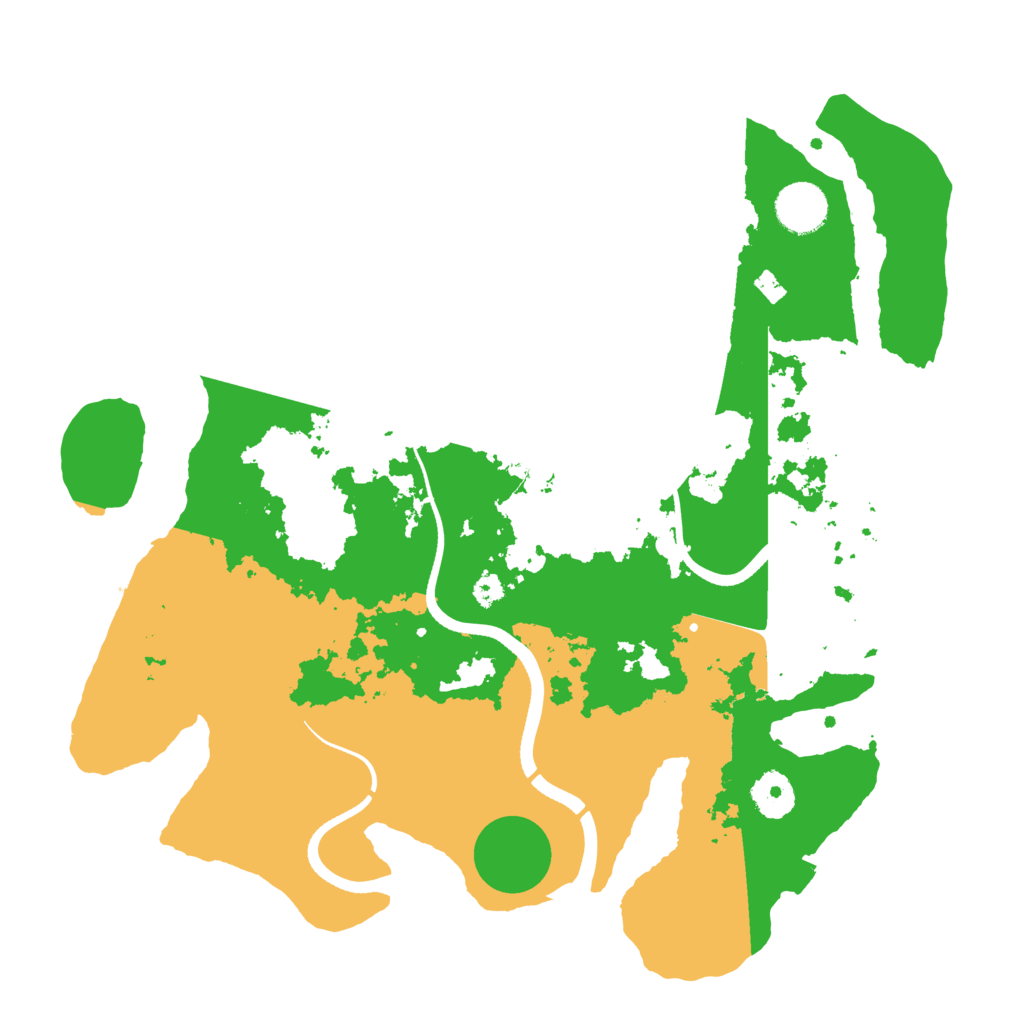 Biome Rust Map: Procedural Map, Size: 3500, Seed: 1945611123