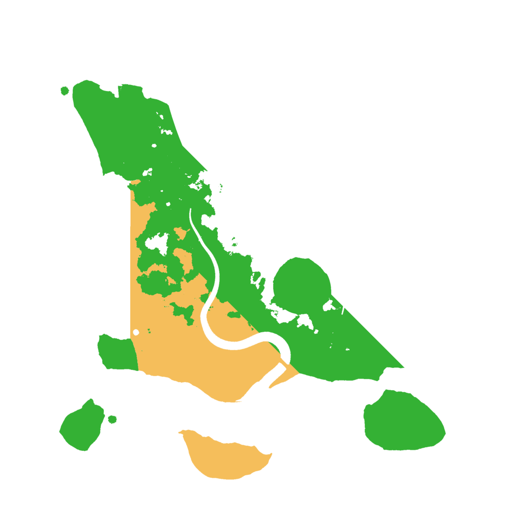 Biome Rust Map: Procedural Map, Size: 2500, Seed: 63452