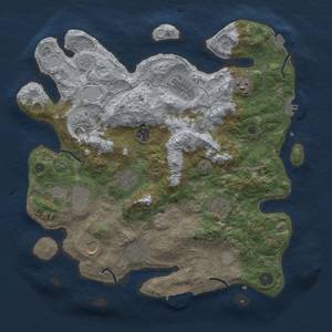 Thumbnail Rust Map: Procedural Map, Size: 3750, Seed: 1874296200, 18 Monuments