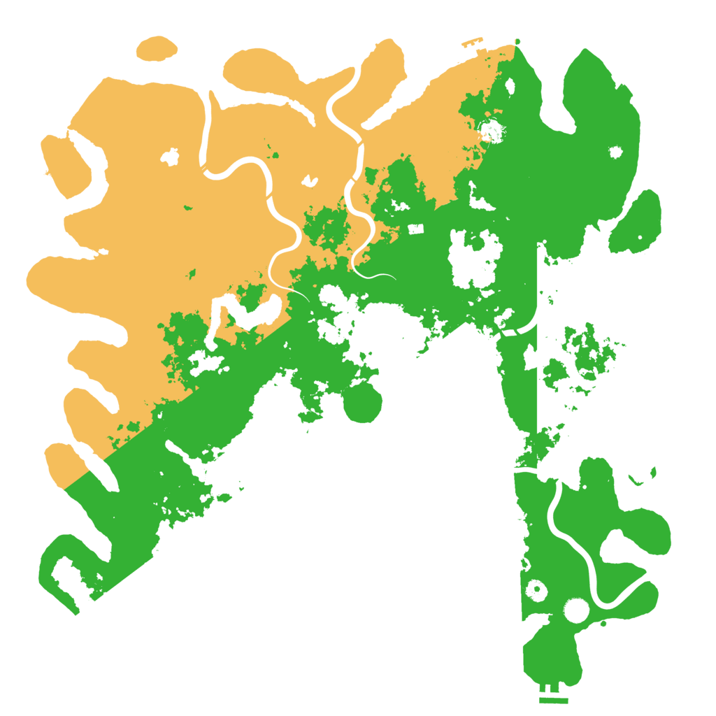 Biome Rust Map: Procedural Map, Size: 5000, Seed: 319791052