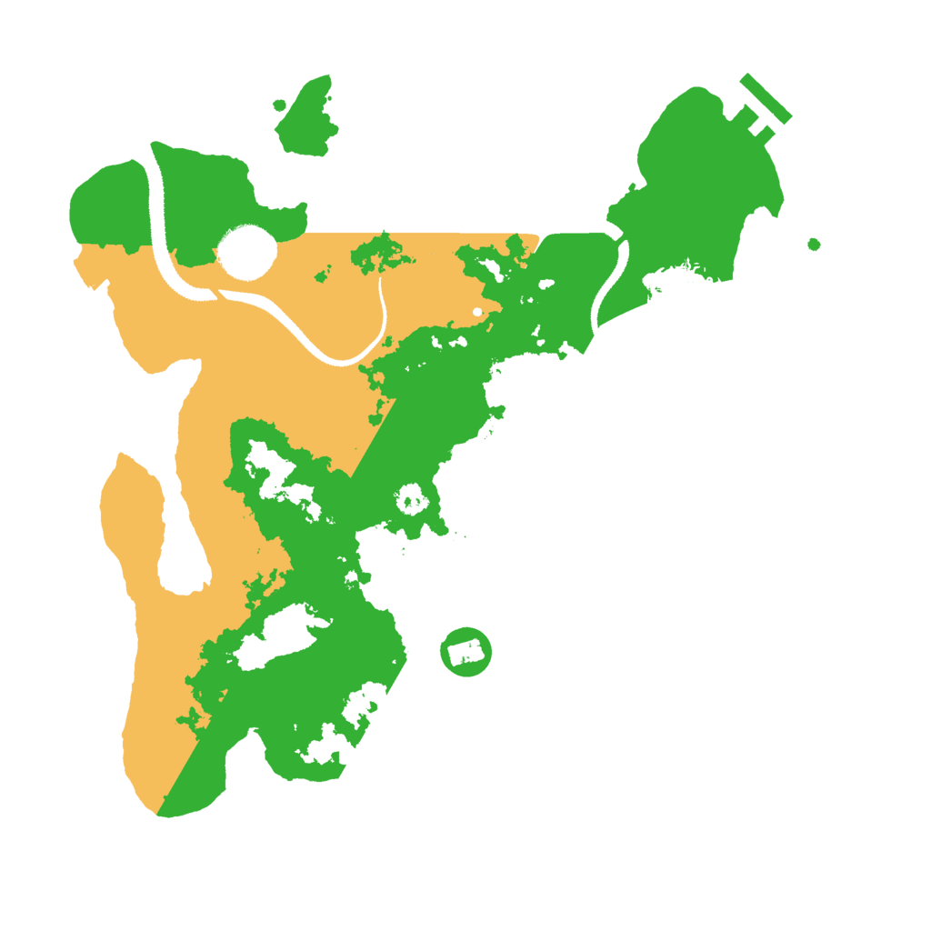 Biome Rust Map: Procedural Map, Size: 3000, Seed: 15191
