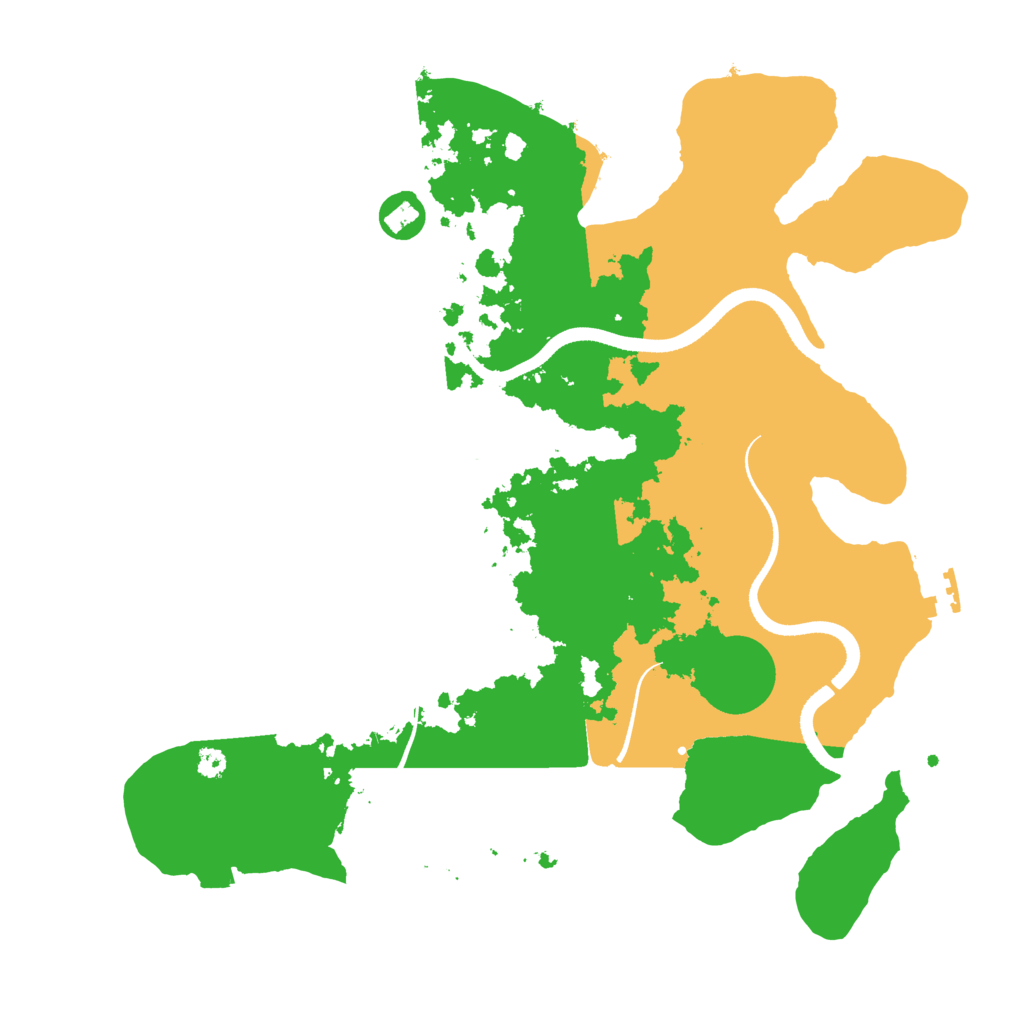 Biome Rust Map: Procedural Map, Size: 3500, Seed: 1780863665