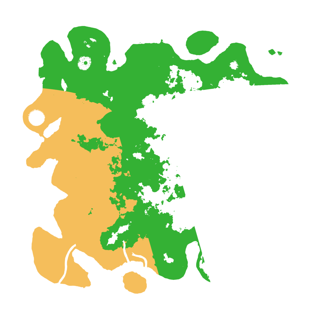 Biome Rust Map: Procedural Map, Size: 3500, Seed: 44443333