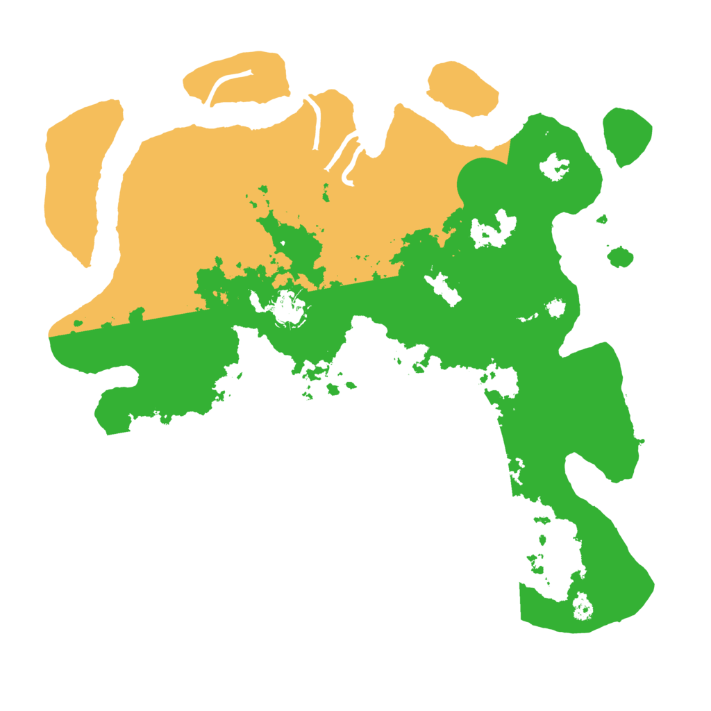 Biome Rust Map: Procedural Map, Size: 3500, Seed: 41410453