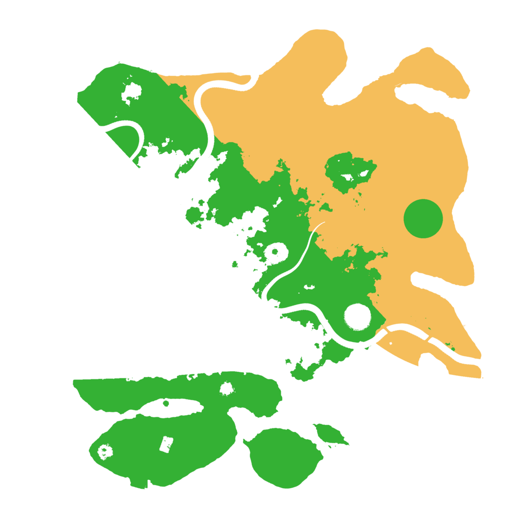 Biome Rust Map: Procedural Map, Size: 3500, Seed: 1165443945