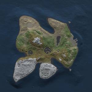 Thumbnail Rust Map: Procedural Map, Size: 2000, Seed: 45778, 7 Monuments