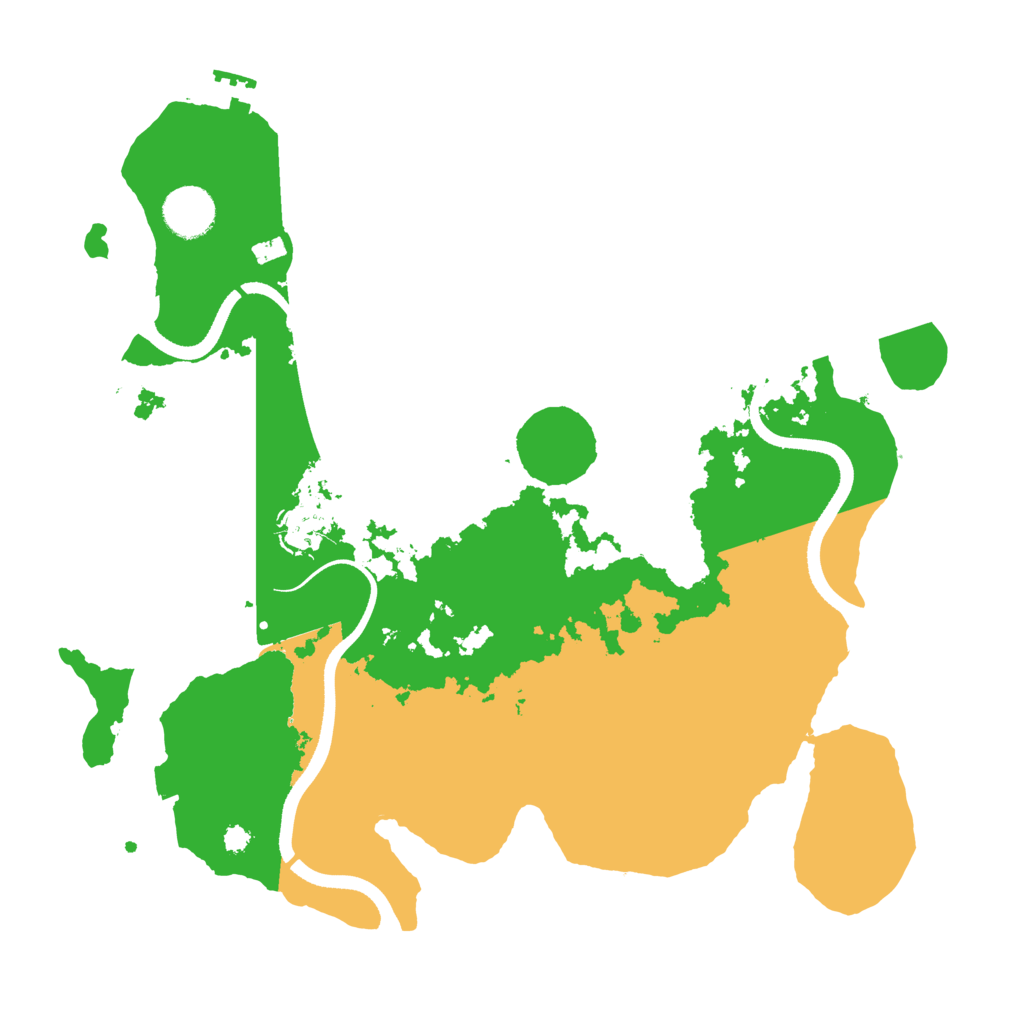 Biome Rust Map: Procedural Map, Size: 3500, Seed: 24060302
