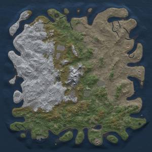 Thumbnail Rust Map: Procedural Map, Size: 5000, Seed: 27118, 19 Monuments