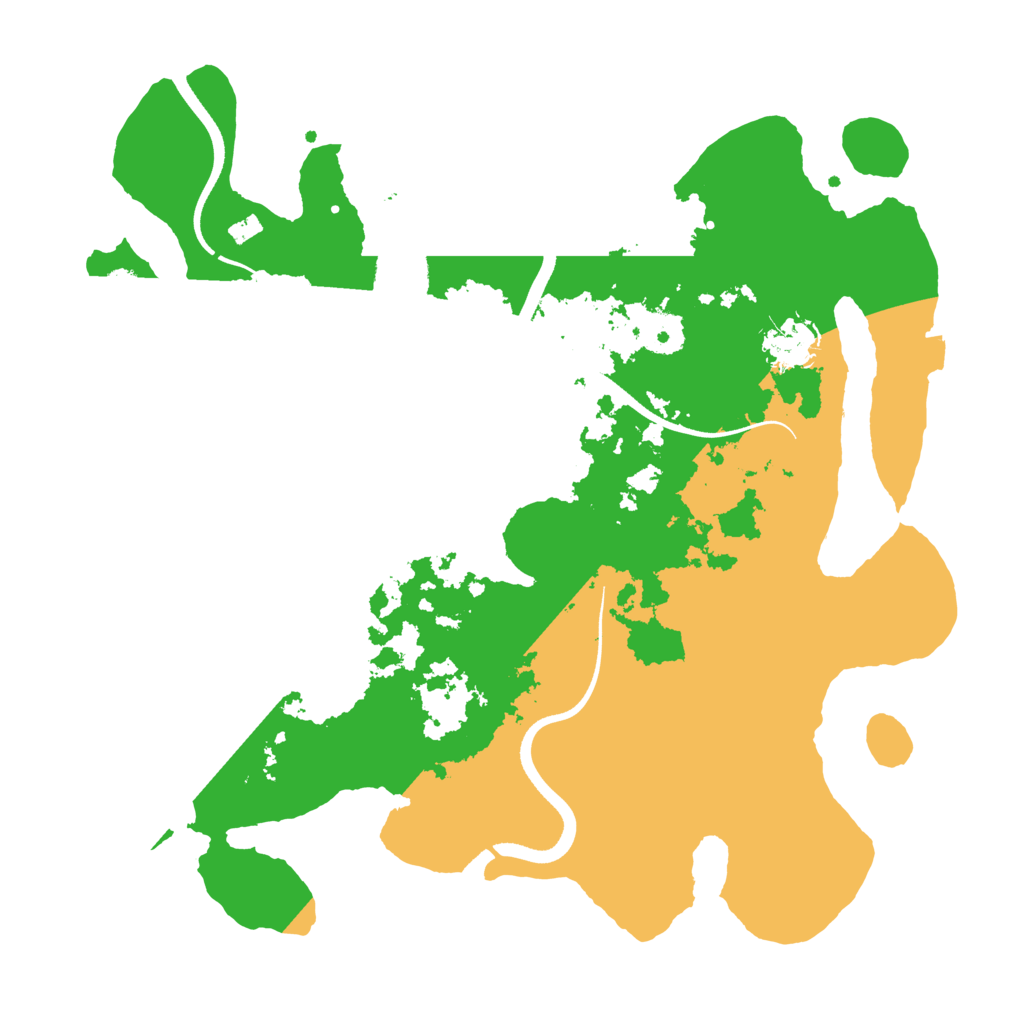 Biome Rust Map: Procedural Map, Size: 3500, Seed: 241782871