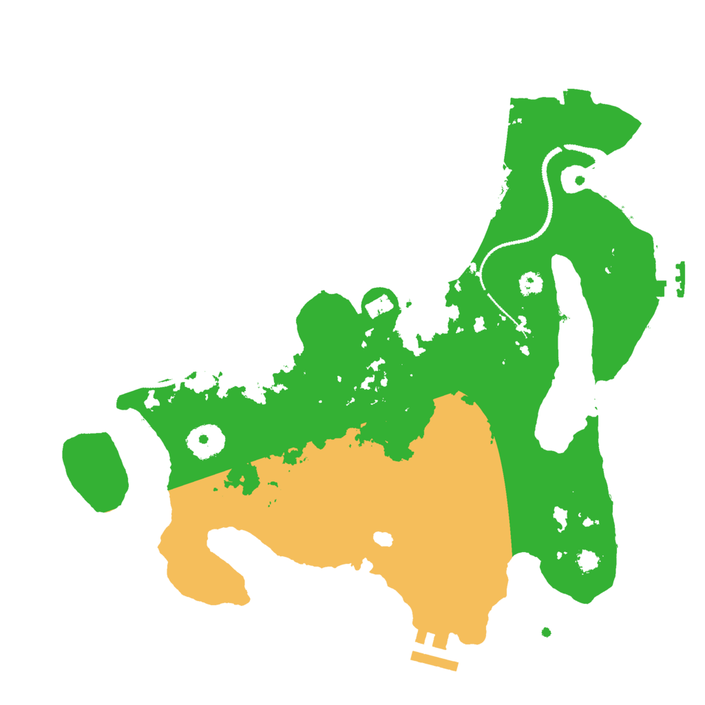 Biome Rust Map: Procedural Map, Size: 3000, Seed: 952