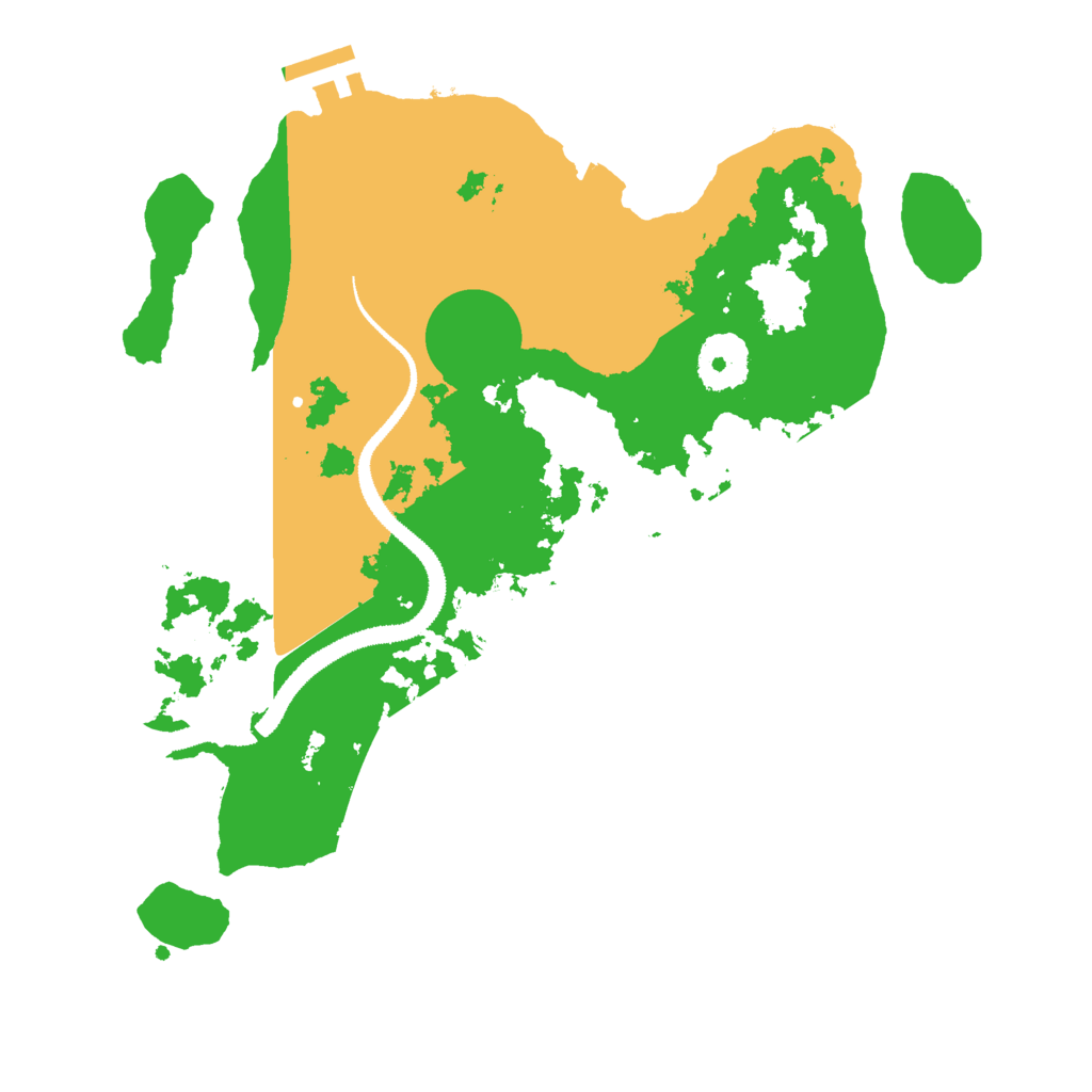 Biome Rust Map: Procedural Map, Size: 3000, Seed: 18629