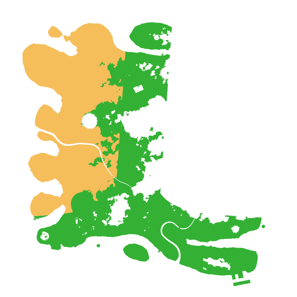 Biome Rust Map: Procedural Map, Size: 3500, Seed: 203241909