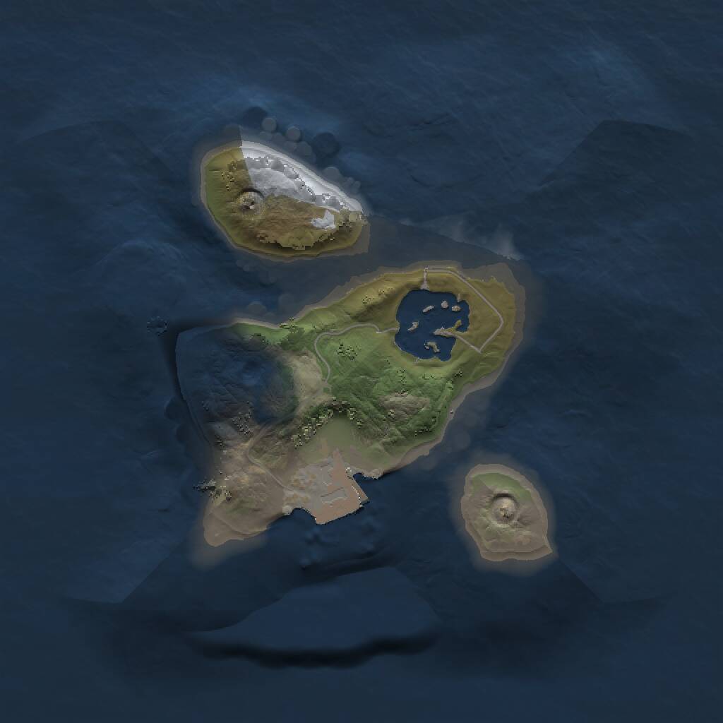 Rust Map: Procedural Map, Size: 1497, Seed: 13825, 2 Monuments
