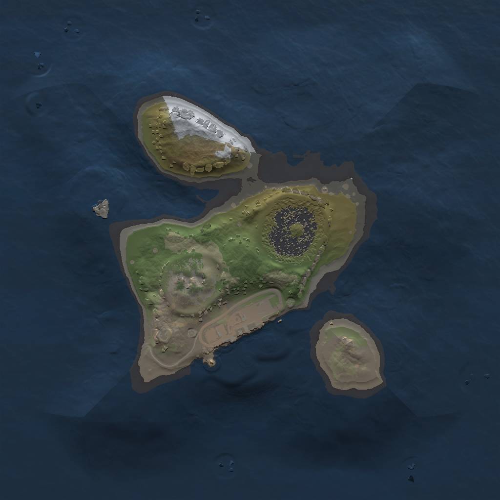Rust Map: Procedural Map, Size: 1497, Seed: 13825, 4 Monuments