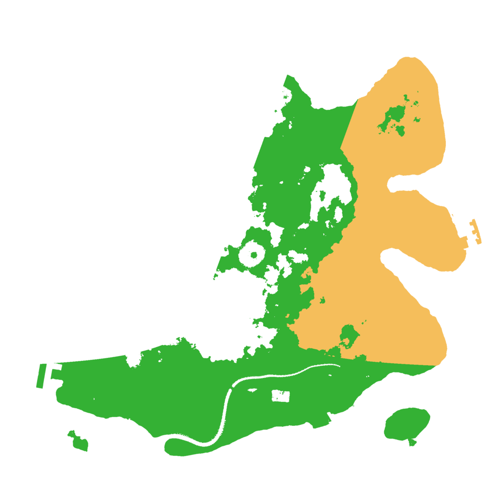 Biome Rust Map: Procedural Map, Size: 3000, Seed: 32145