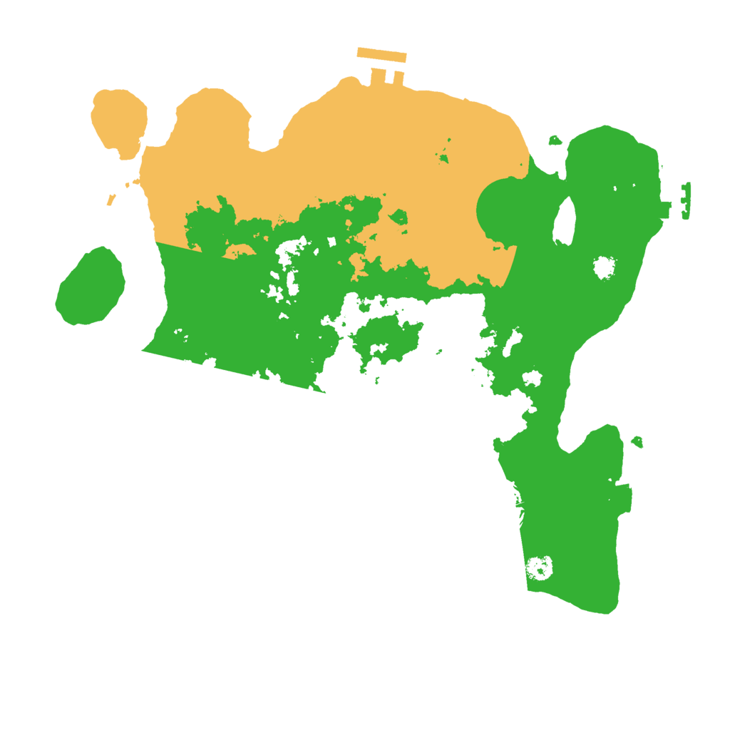 Biome Rust Map: Procedural Map, Size: 3000, Seed: 16357