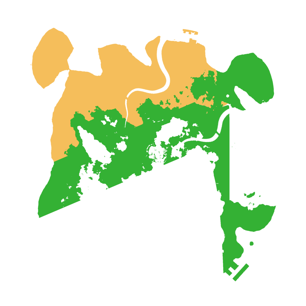 Biome Rust Map: Procedural Map, Size: 3000, Seed: 514501578
